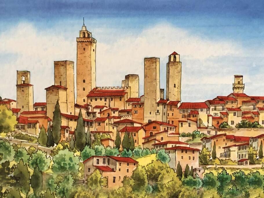 Lovely 2 Bedroom In San Gimignano Historic Center Exterior photo